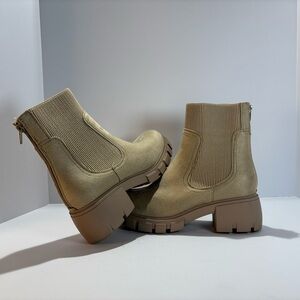 Natural Reflections Tan Ankle Booties